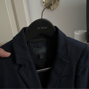 J Crew Linen Navy Blazer